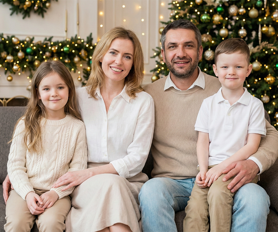 Mejores prompts para fotos de Navidad en familia con Gemini