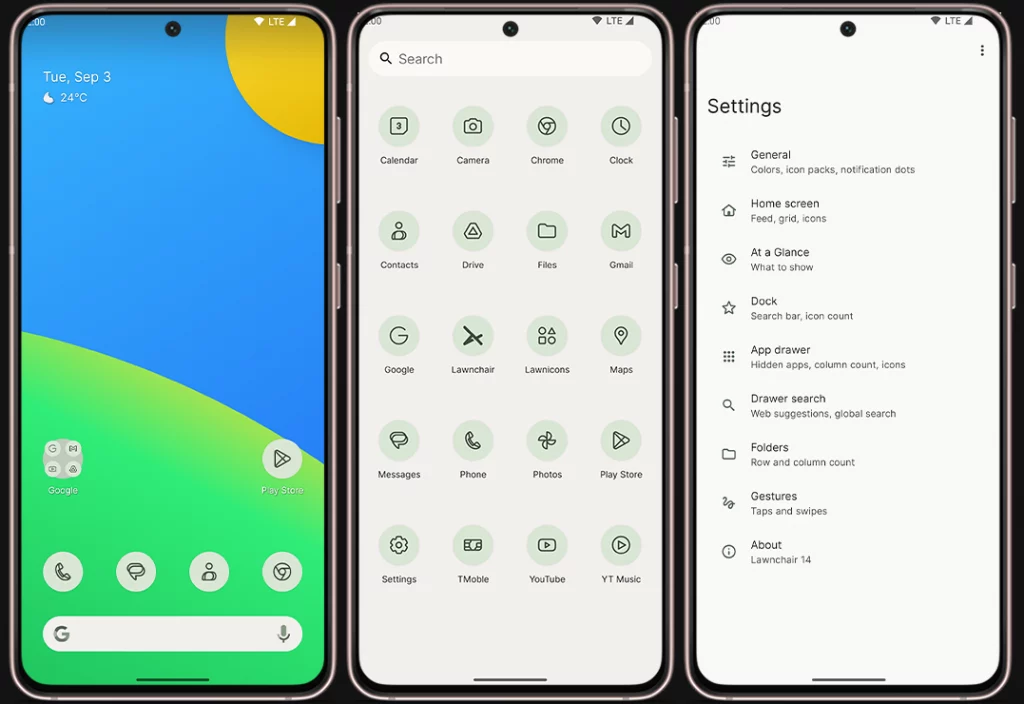 Alternativas al Pixel Launcher - Lawnchair
