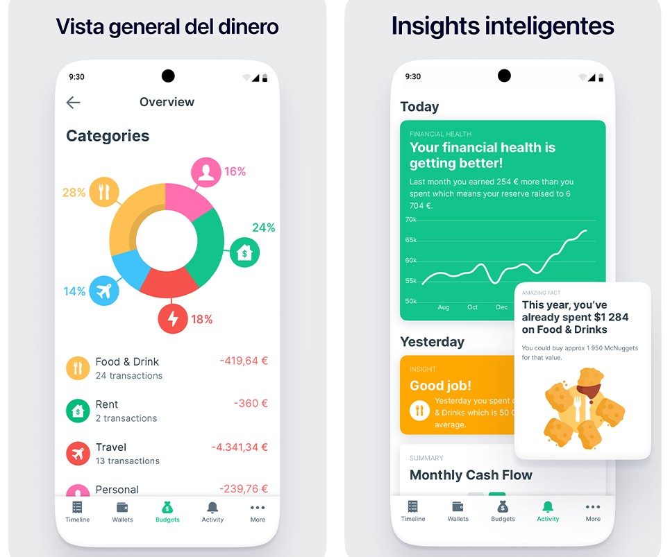 Apps para ahorrar dinero - Gestor de Gastos: Spendee