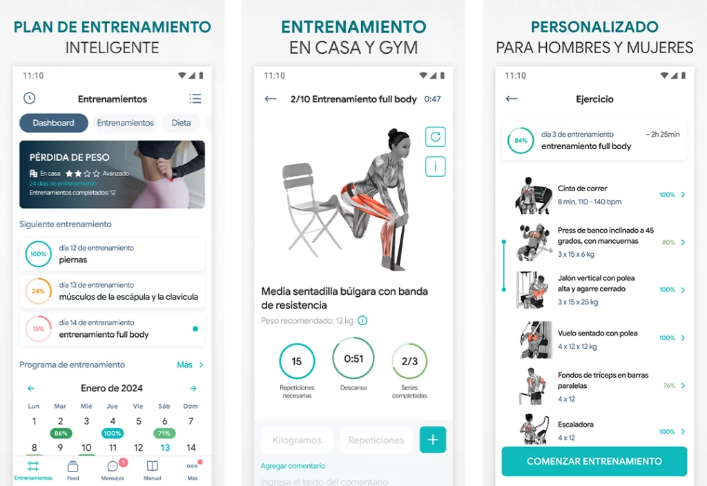 Apps para bajar de peso rápido en 2026 - Fitness Ejercicio en casa, GYM
