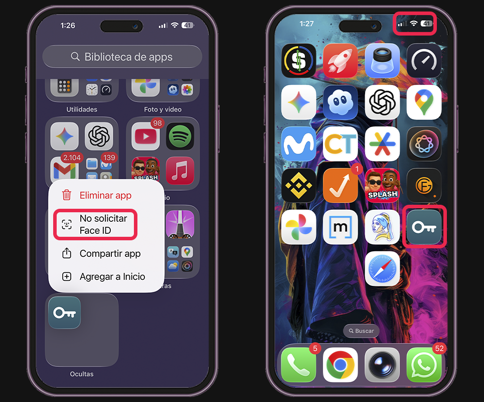 Forma de desocultar una app oculta en el iPhone