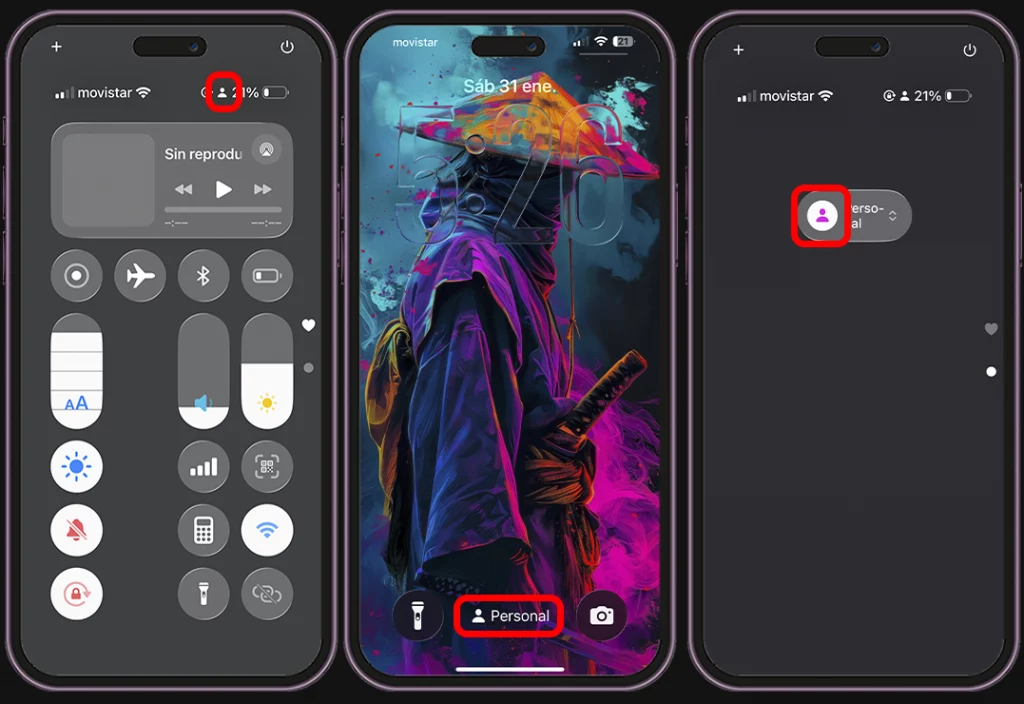 Así puedes saber si el modo Concentración está activo