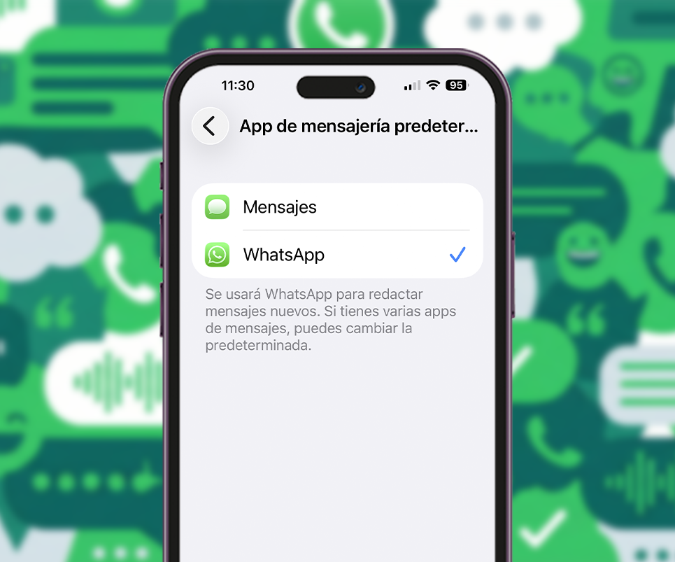 Cómo usar WhatsApp como app de mensajería por defecto en tu iPhone