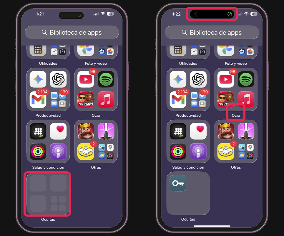 Pasos para ver las apps ocultas en el iPhone