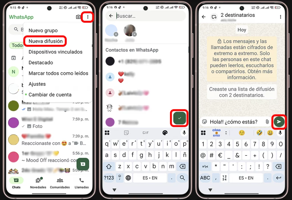 Trucos de WhatsApp - Envía mensajes masivos sin crear grupos