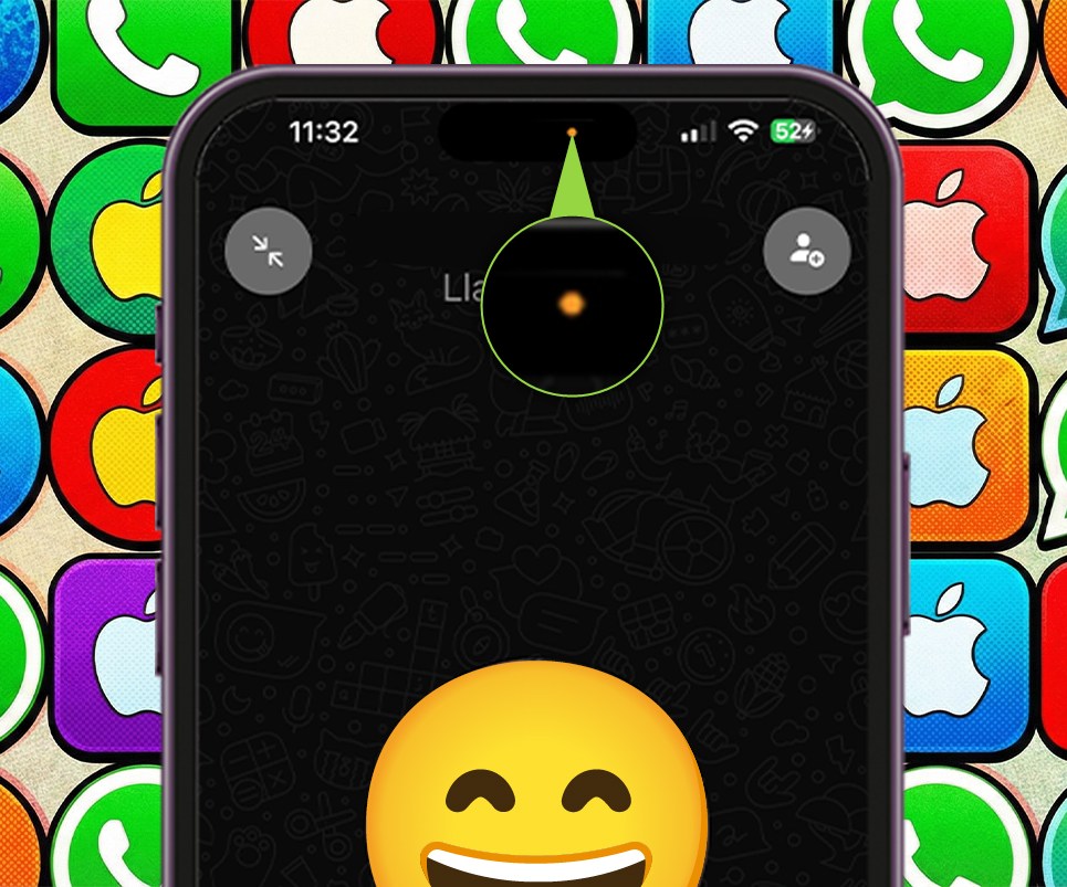 Qué significa el punto verde o naranja que aparece en iPhone