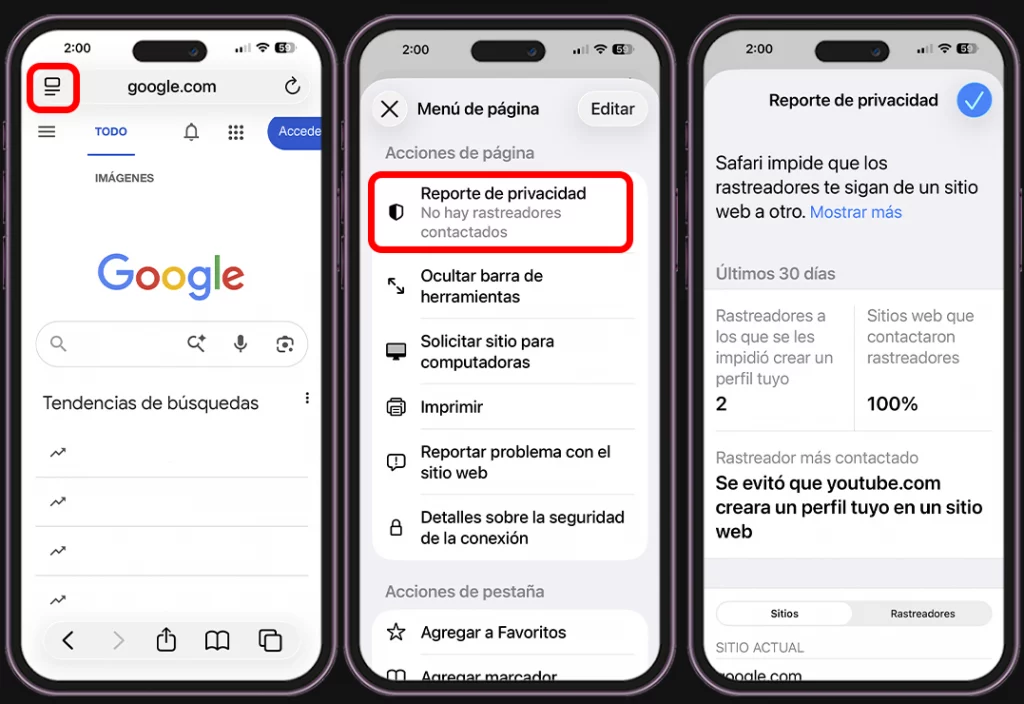 Trucos de Apple para el Día de la Privacidad de los Datos - Más control en Safari