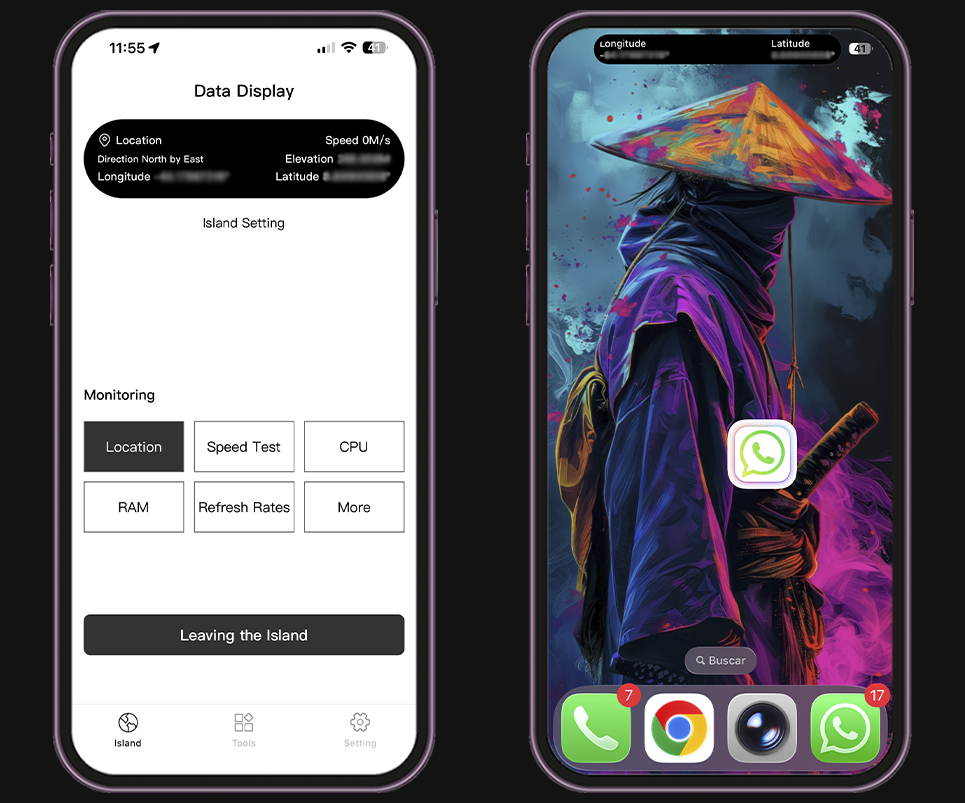 Aplicaciones para usar la Isla Dinámica - Go Meter Speed Test Ometer