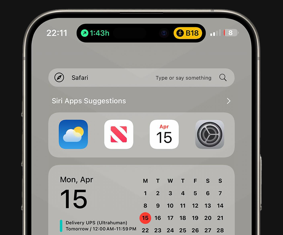 Aplicaciones para usar la Isla Dinámica - Weather The Daily Weather
