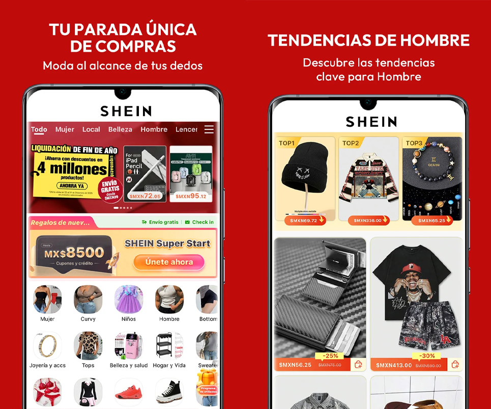 Apps de compras online - Shein
