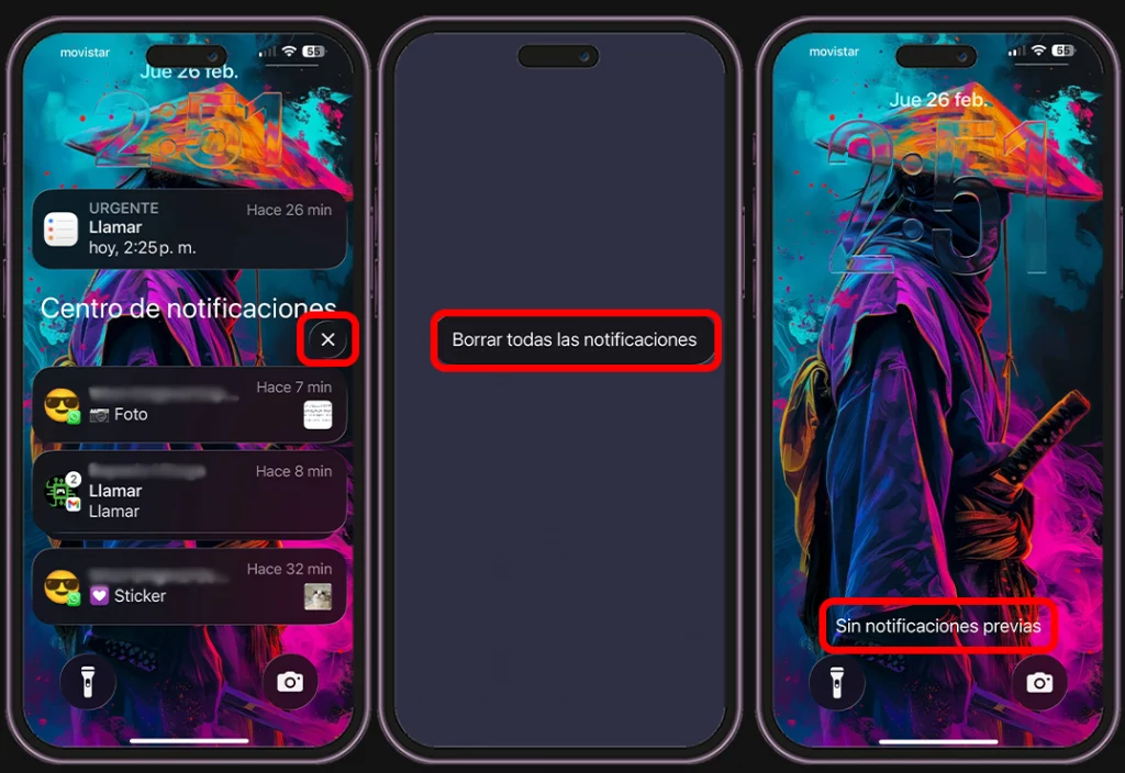 borrar todas las notificaciones de una vez