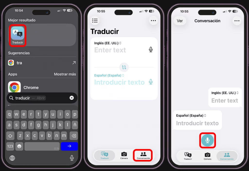 Forma de traducir por voz en iPhone