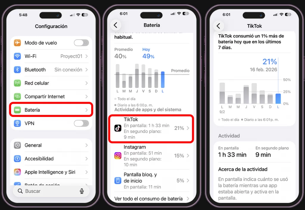 Por qué mi iPhone se calienta mucho - Apps en segundo plano