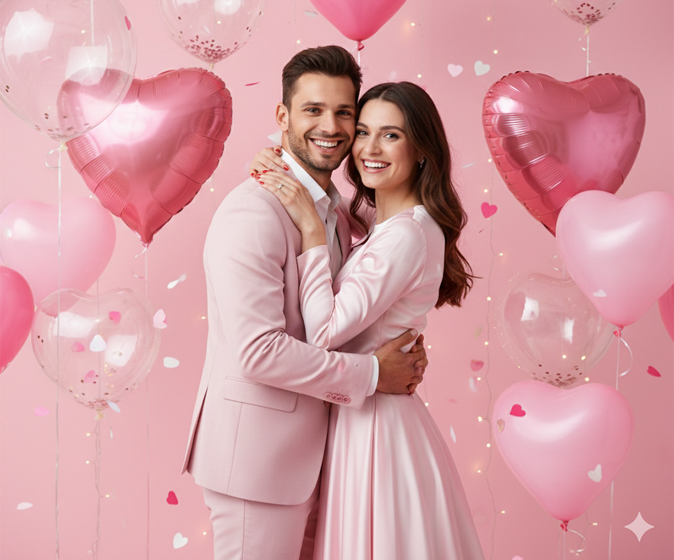 Mejores prompts para fotos de parejas en San Valentín con Gemini