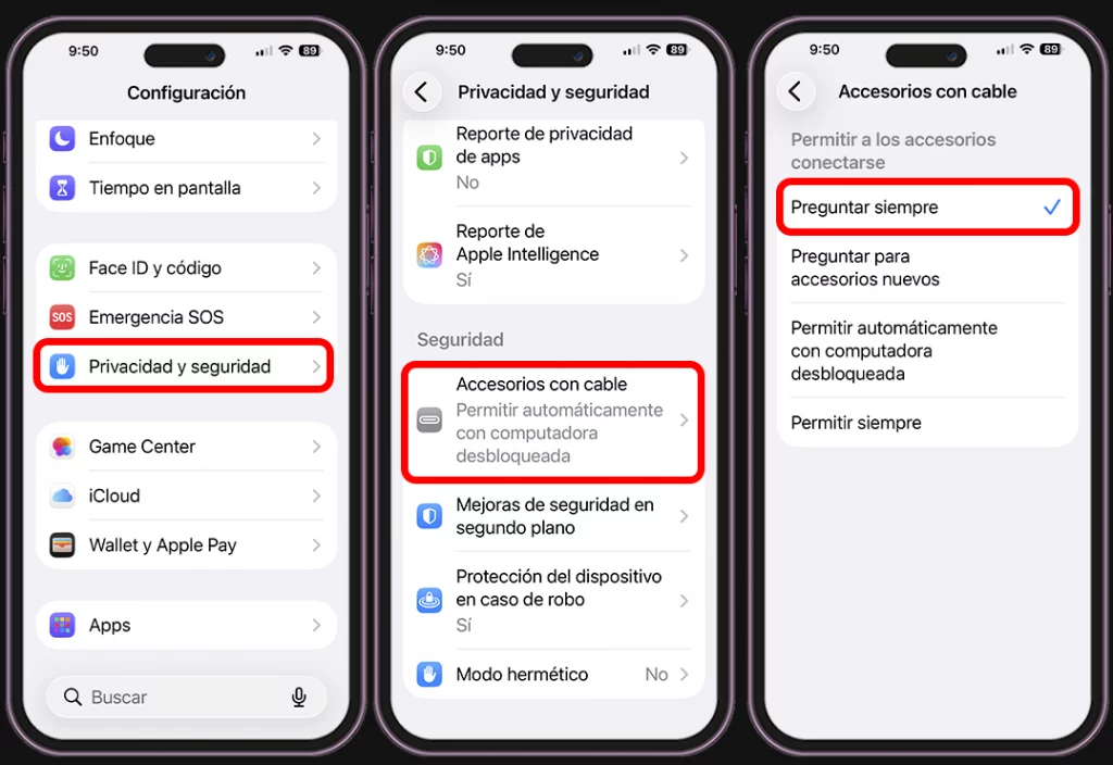 Proteger tu iPhone en 5 pasos - Protege el puerto de carga contra accesos no autorizados