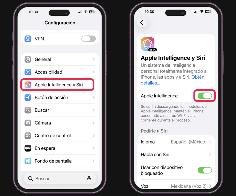 Así puedes activar Apple Intelligence nuevamente