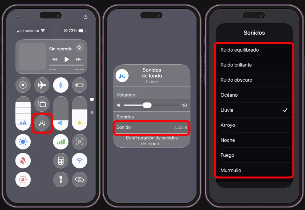 Funciones ocultas del iPhone que debes probar - Sonidos de fondo