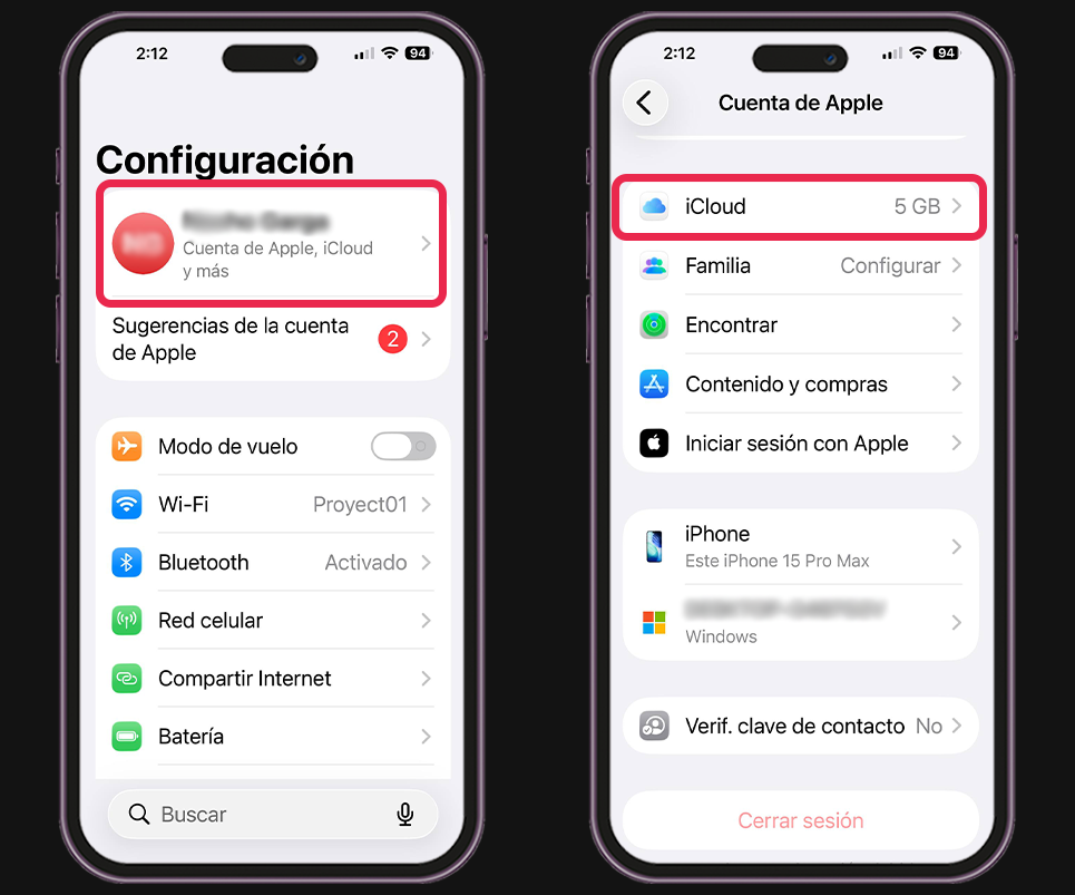 Activa el llavero de iCloud para contraseñas - Activa el llavero de iCloud para contraseñas