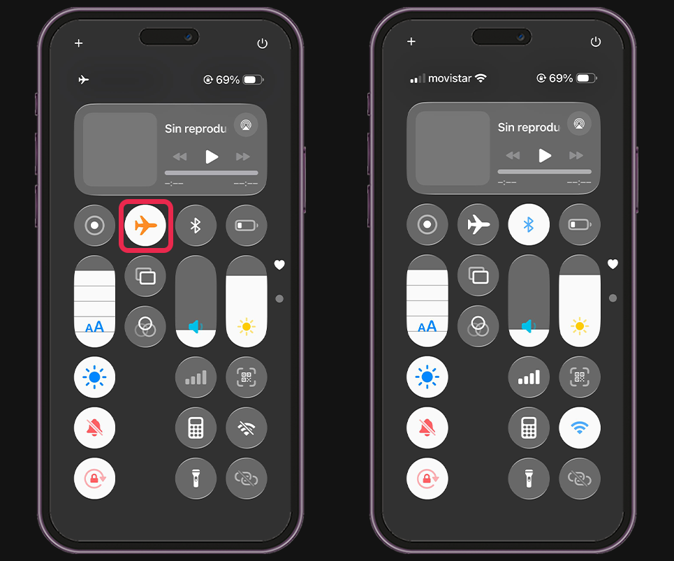 Cómo quitar el modo auriculares en iPhone - Activa y desactiva el modo avión