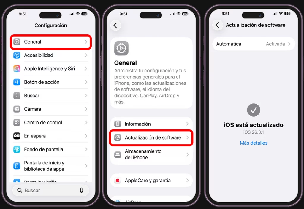 GPS del iPhone no funciona - Actualiza iOS