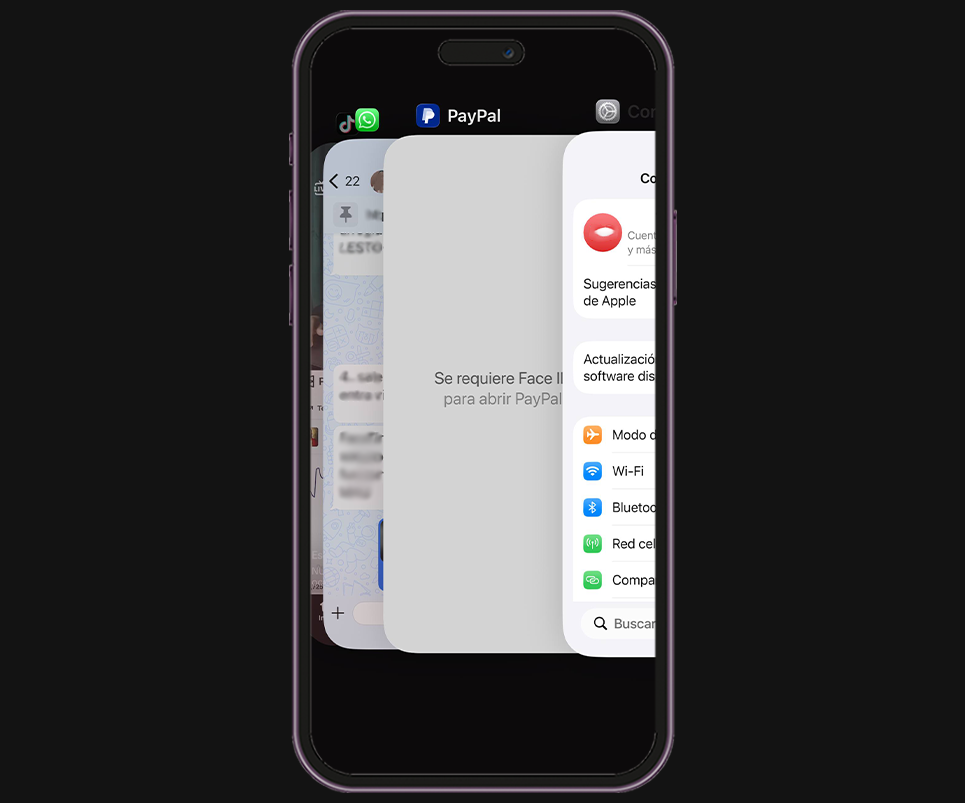 Cierra apps que puedan usar el micrófono