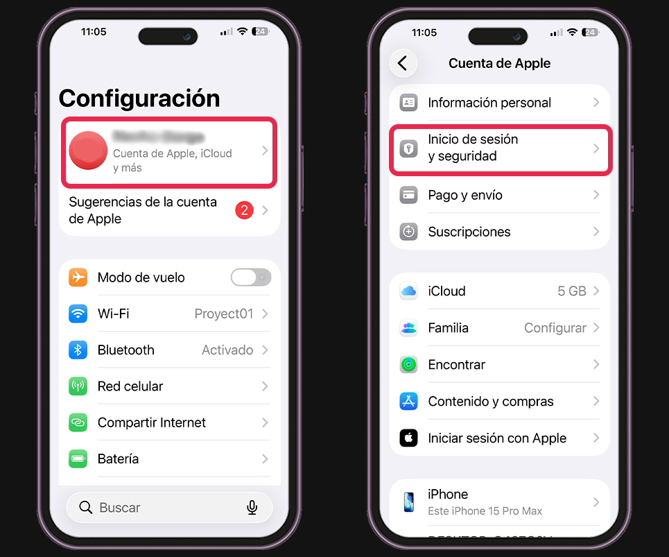Pasos para activar la autenticación de dos factores en iPhone