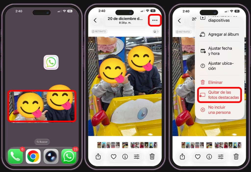 Cómo evitar que aparezcan ciertas fotos