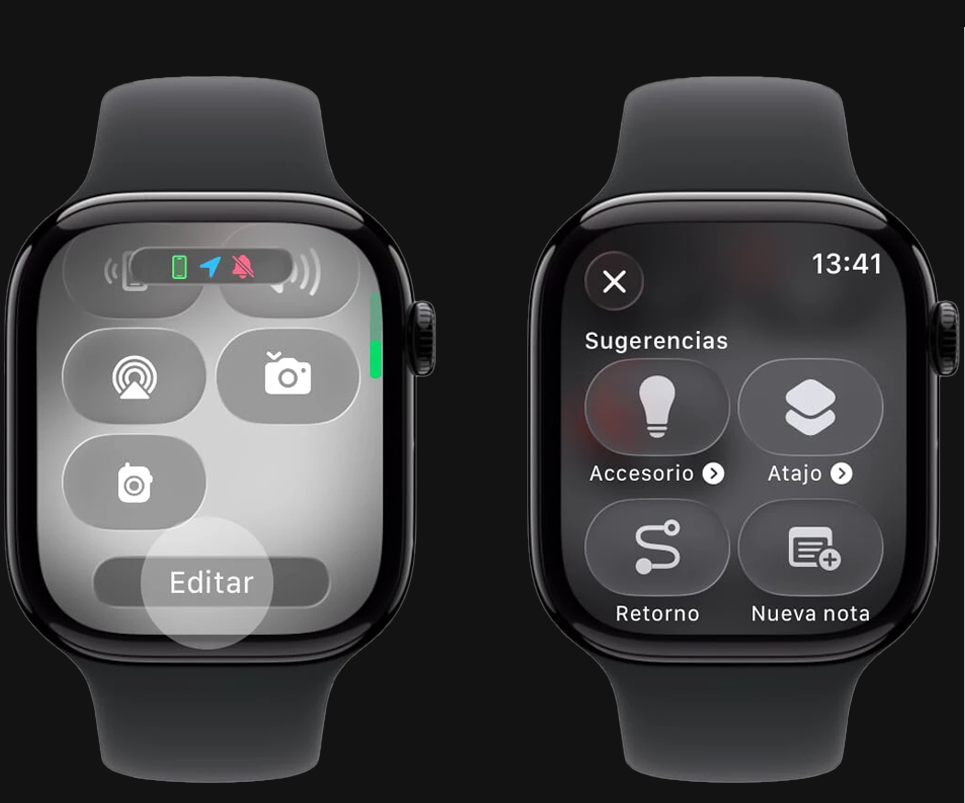 Trucos Apple Watch - Personaliza el Centro de control