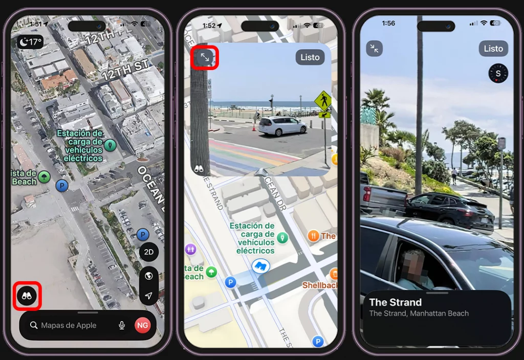 Cómo activar el modo oculto modo oculto de Apple Maps - desde el mapa