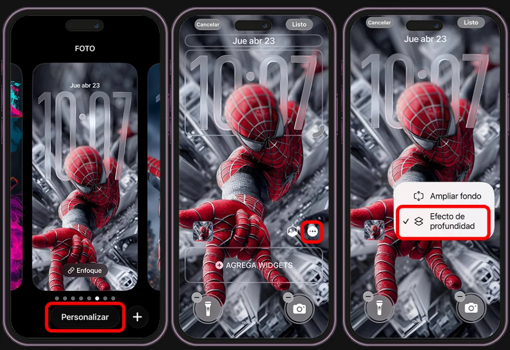 5 trucos para personalizar tu iPhone - efecto profundidad en tu fondo de pantalla