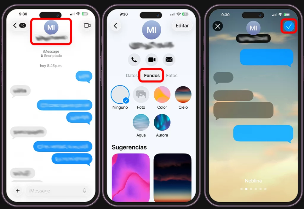 Así puedes agregar un fondo en Mensajes en iOS 26 paso a paso