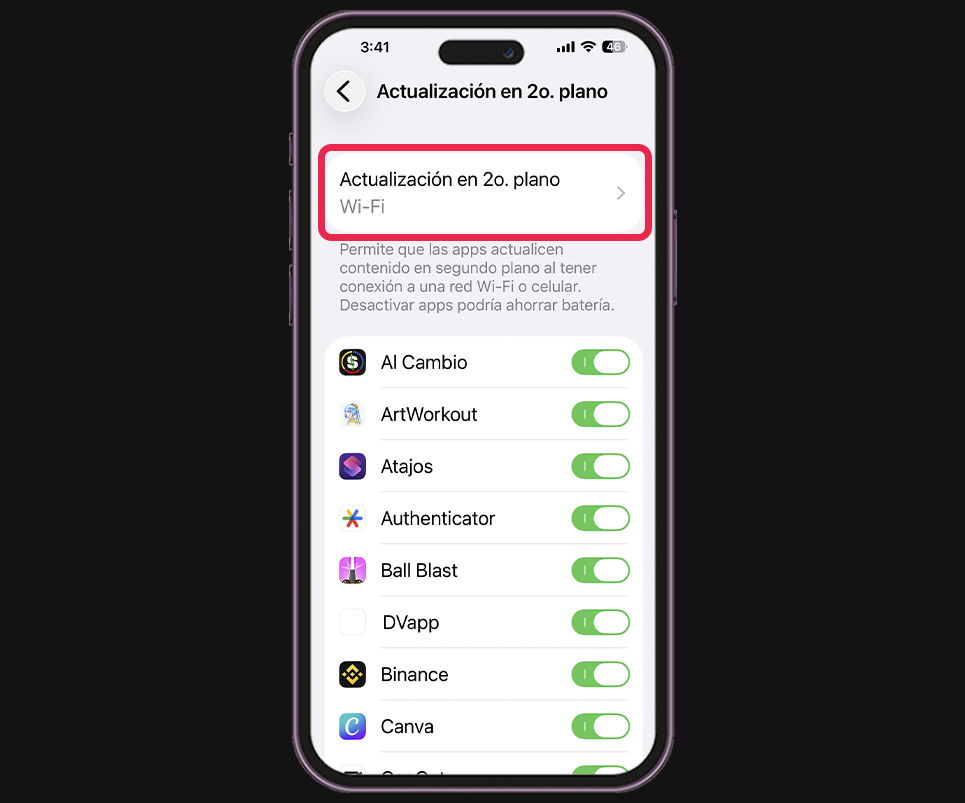 Ajuste oculto que está vaciando tu batería