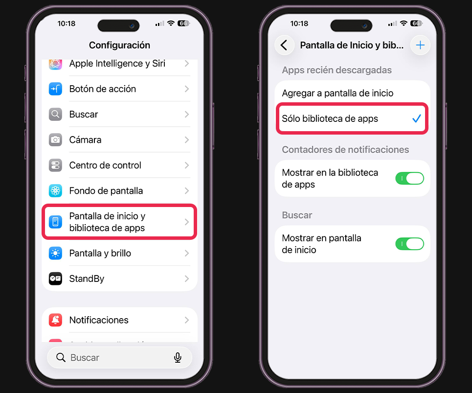 Trucos de iOS - Pantalla de inicio limpia