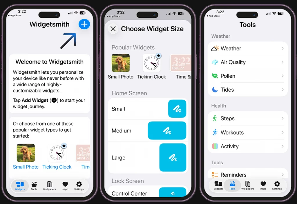 Mejores widgets para iPhone - Widgetsmith