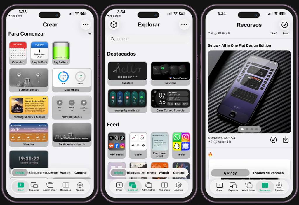 Mejores widgets para iPhone - Widgy