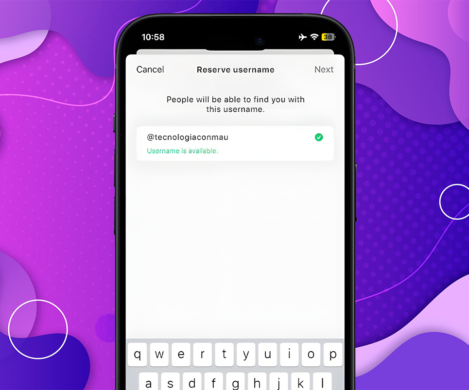 Así se ve la función de nombre de usuario de WhatsApp