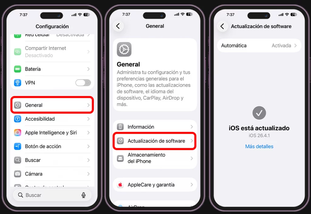Razones por las que un iPhone se bloquea -  Actualizaciones de iOS 