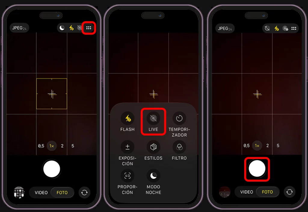 Cómo quitar el sonido de la cámara en el iPhone - Usa Live Photos