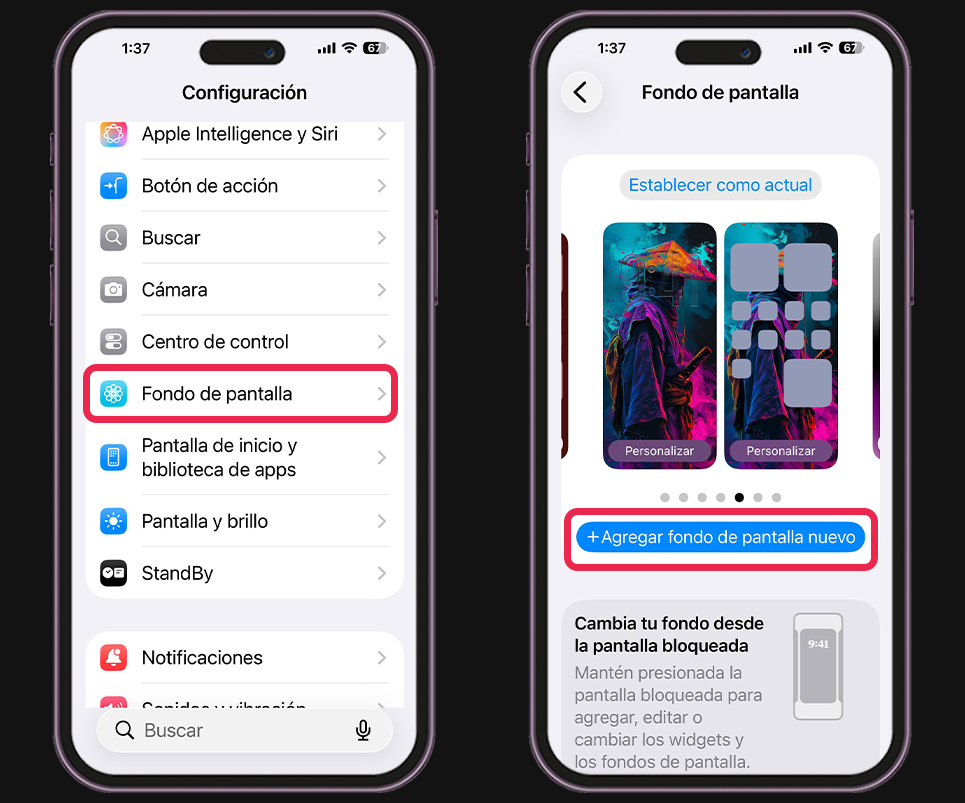 Pasos para activar los nuevos wallpapers Pride en iPhone