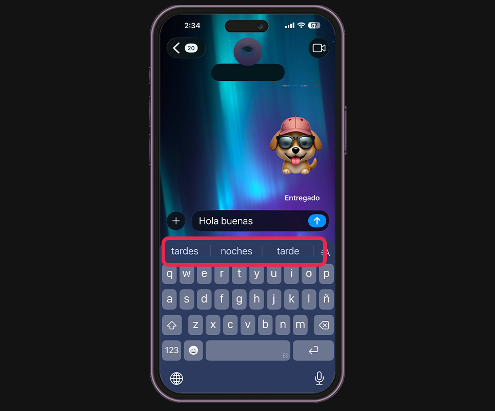 Trucos del teclado del iPhone - El texto predictivo