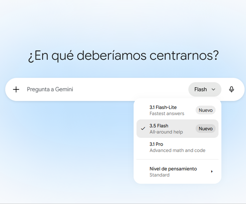 Novedades más sorprendentes de Google I/O 2026 - Gemini 3.5 Flash