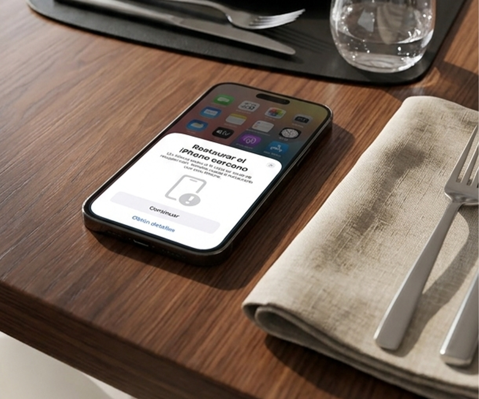 Pasos para recuperar un iPhone bloqueado - Restaurar el iPhone