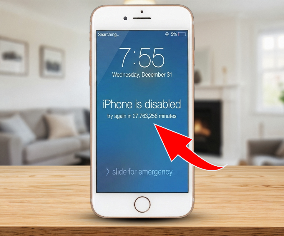 iPhone desactivado, vuelve a intentarlo en 27.763.256 minutos