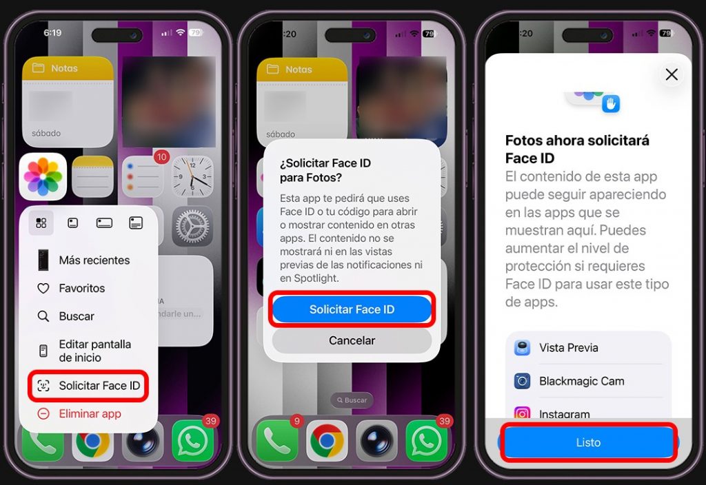 Cambia esto en tu iPhone y notarás la diferencia - Barrera extra para proteger tus fotos