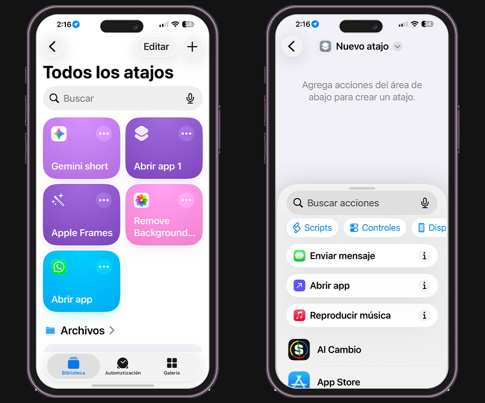 5 funciones de iPhone que deberías empezar a usar - Automatiza tareas con la aplicación Atajos