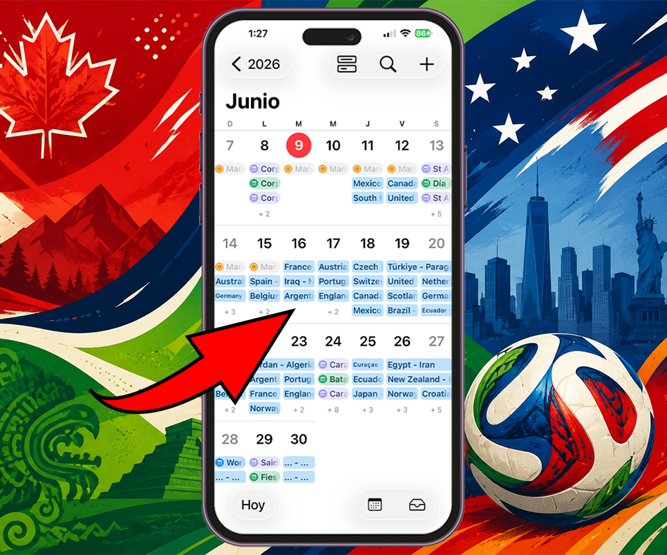 Cómo añadir el Mundial 2026 al iPhone en 1 minuto