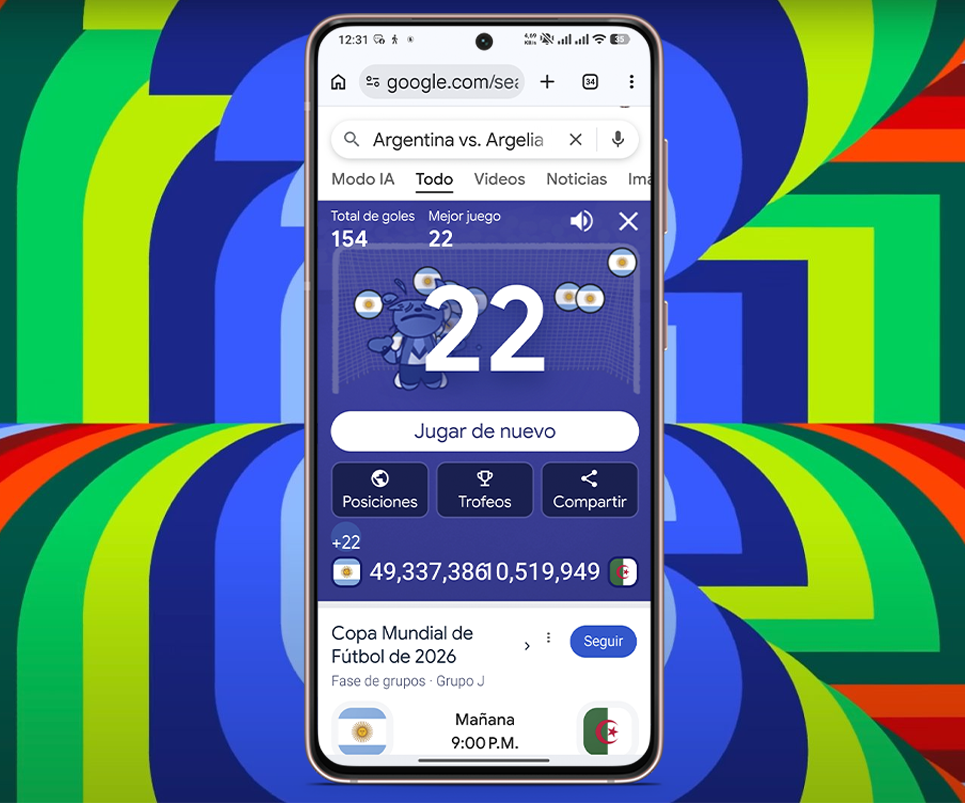 Cómo jugar al minijuego del Mundial 2026 en Google