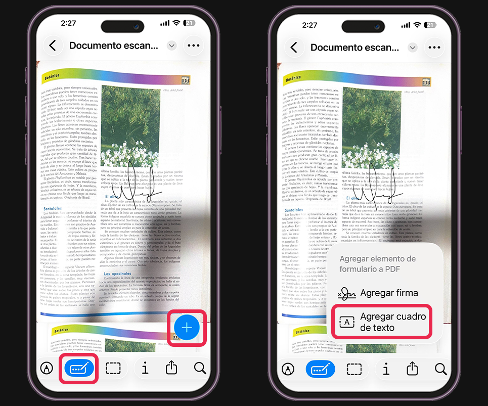 Pasos para rellenar formularios directamente desde el iPhone con la app Vista Previa