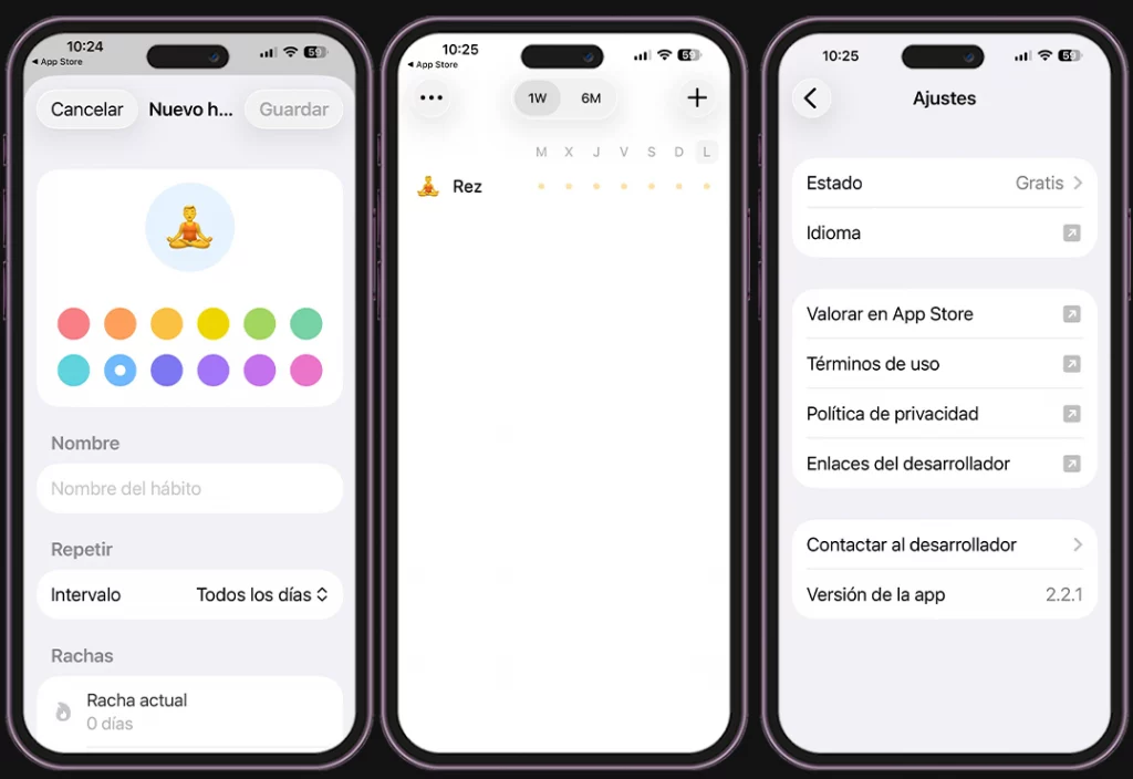 5 apps de iPhone que todo creativo debería probar - Patterns Habit Tracker