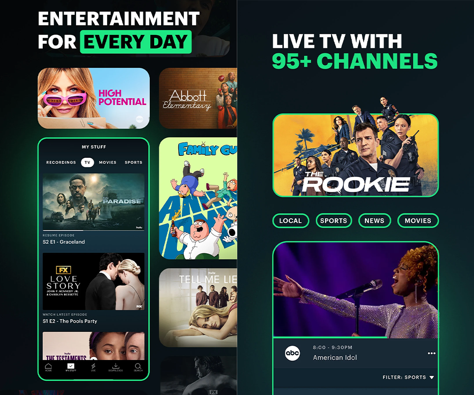 Las 4 mejores apps para ver el Mundial 2026 en tu móvil - Hulu + Live TV